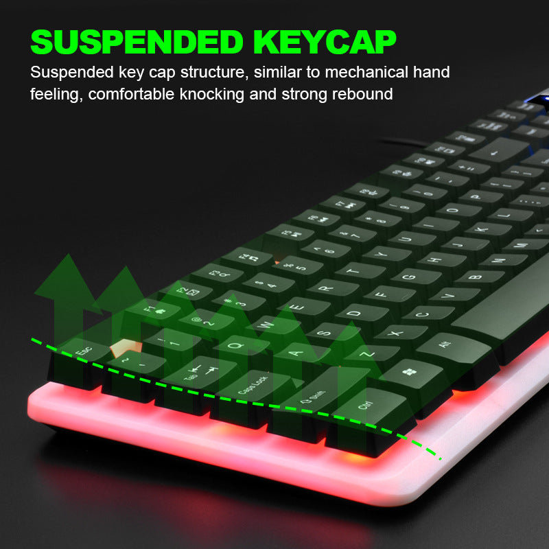 USB Wired Gaming Keyboard and Mouse Set for Comfort & Control globalswanky 02