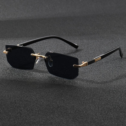 UV400 Frameless Metal Sunglasses for Stylish Sun Protection globalswanky 1