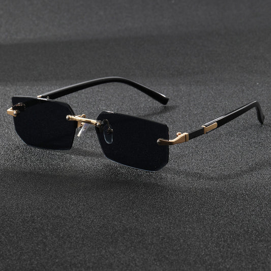 UV400 Frameless Metal Sunglasses for Stylish Sun Protection globalswanky 1