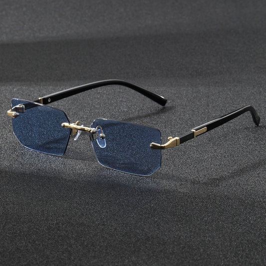 UV400 Frameless Metal Sunglasses for Stylish Sun Protection globalswanky 3