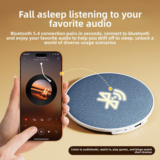 Ultra-Thin Bluetooth Sleep Aid Speaker With White Noise Uses globalswanky 01