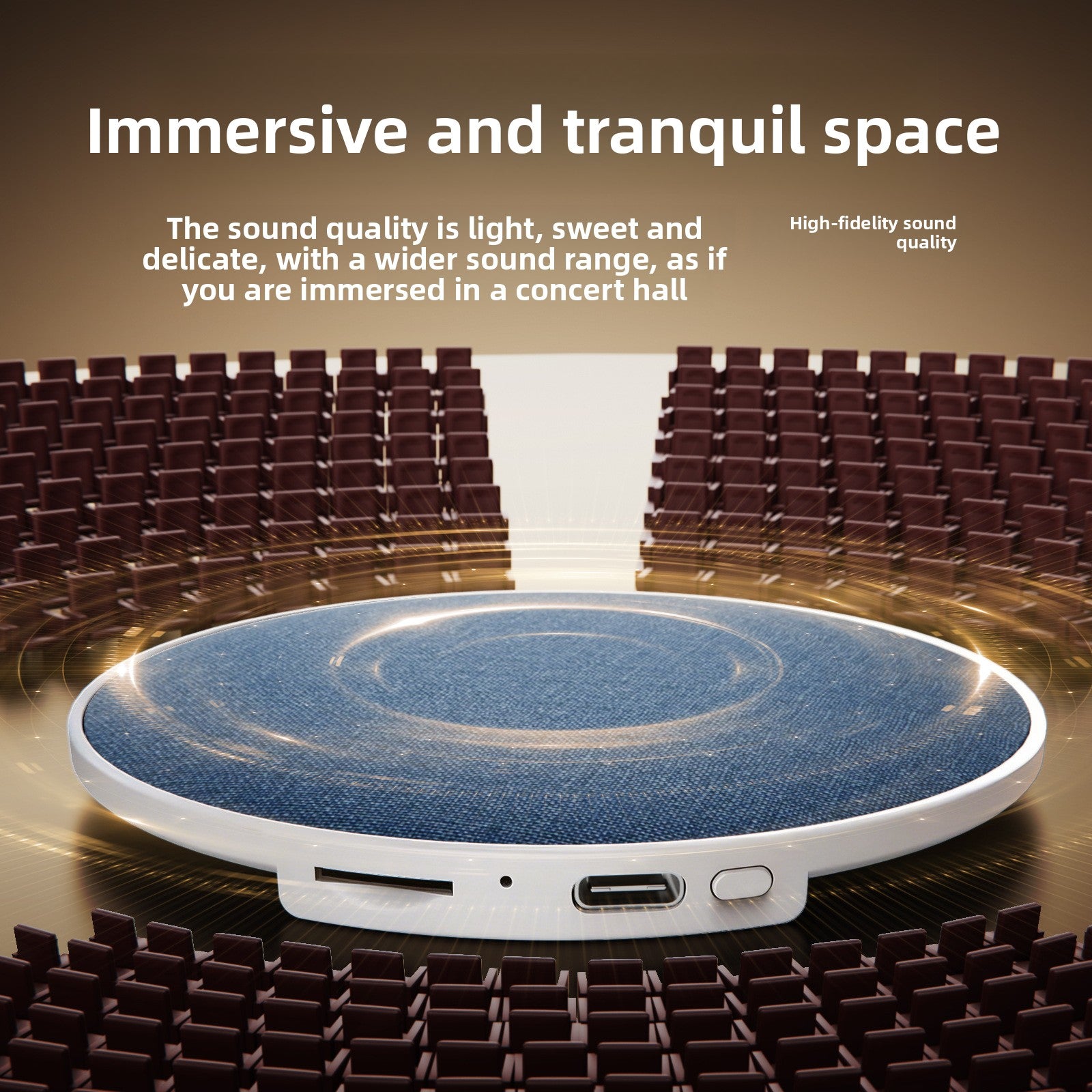 Ultra-Thin Bluetooth Sleep Aid Speaker With White Noise Uses globalswanky 02