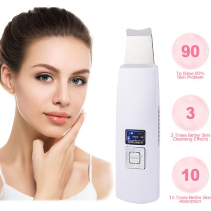 Ultrasonic Skin Scrubber – Blackhead & Acne Removal Facial Spa globalswanky 01