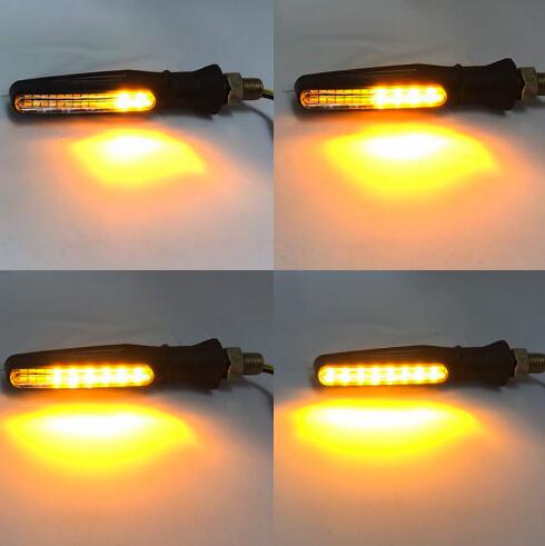 Universal Flowing LED Motorcycle Turn Signal Indicators global swanky 2