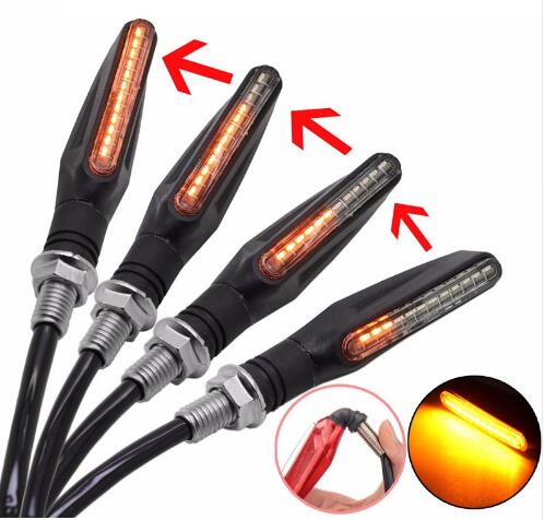 Universal Flowing LED Motorcycle Turn Signal Indicators global swanky 3