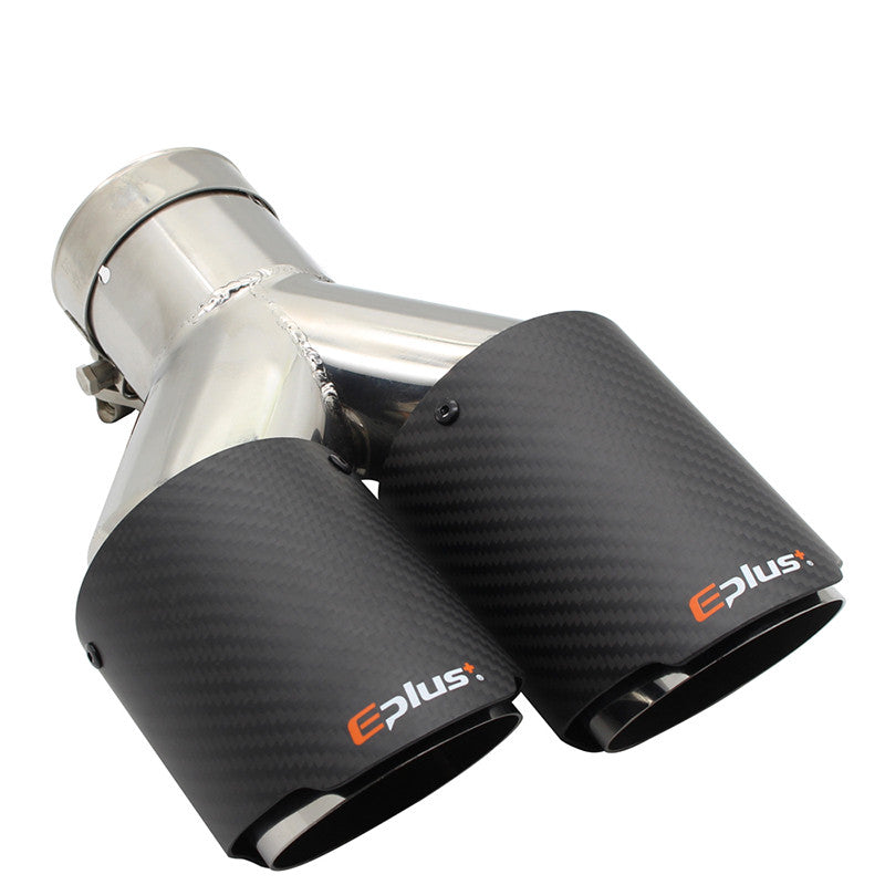 Universal Silver Stainless Steel Exhaust Pipe Muffler Kit Set Global swanky 1