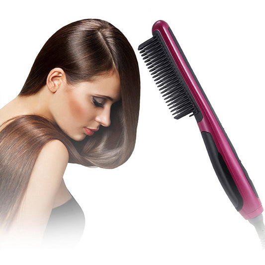 Use Red Hair Straightener with Automatic Temperature Control globalswanky 01