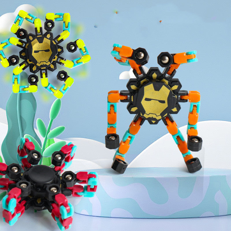 Variety Fidget Spinner Mechanical Chain Toy for Kids Play globalswanky 01