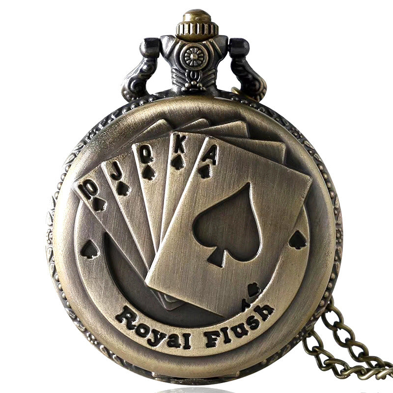 Vintage classic poker card pocket watch Global swanky 2