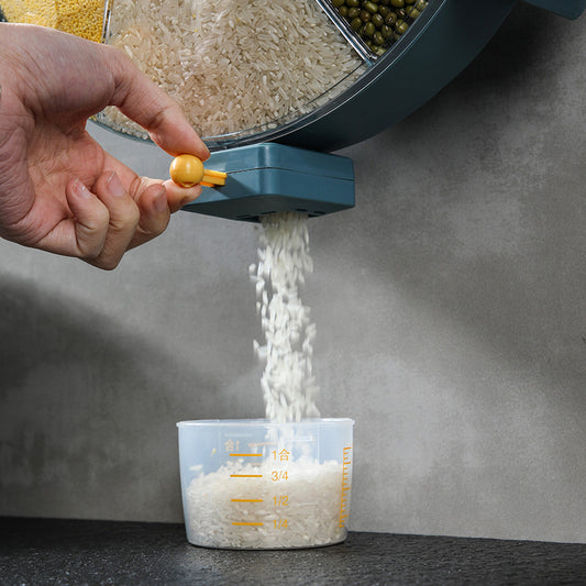  Wall-Mounted Grain Dispenser Rotating Dry Food Cereal Gadget
global-swanky 2