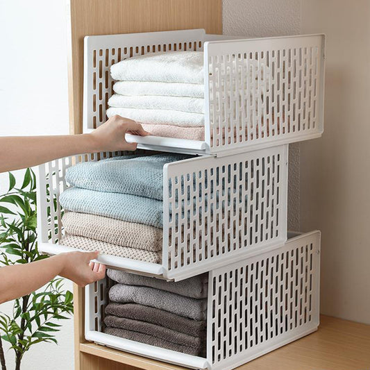  Wardrobe Storage Box  Layered Partition Organizer for Clothes
global-swanky 1