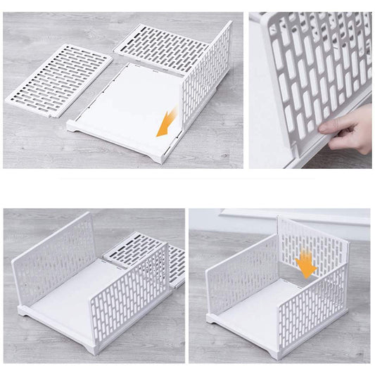  Wardrobe Storage Box  Layered Partition Organizer for Clothes
global-swanky 3