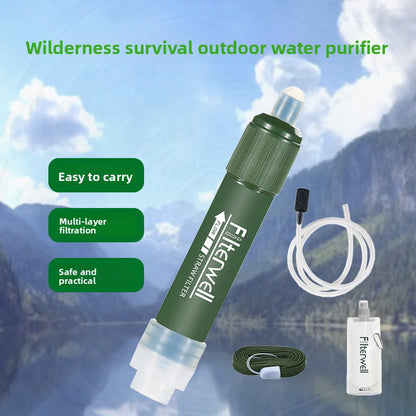 Water Filter Straw for Outdoor Adventures and Emergency Use global-swanky 1