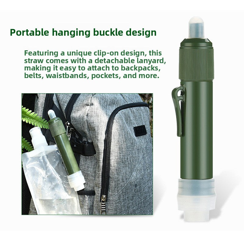 Water Filter Straw for Outdoor Adventures and Emergency Use global-swanky 2