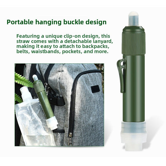 Water Filter Straw for Outdoor Adventures and Emergency Use global-swanky 2
