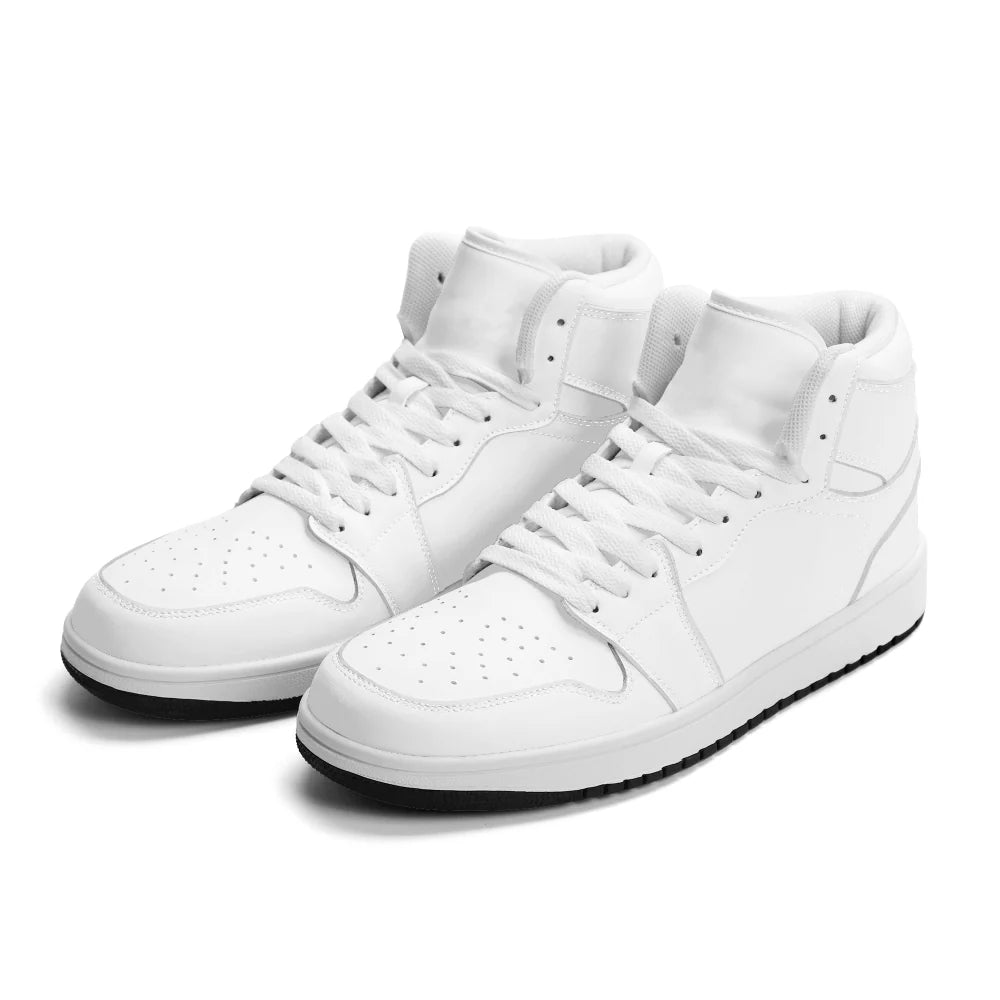 White High-Top Lace-Up Basketball Shoes – Customizable Design
global-swanky 3