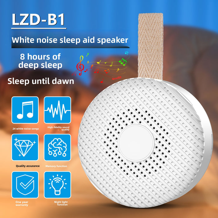 White Noise Sleep Aid Speaker for Home and Travel Comfort