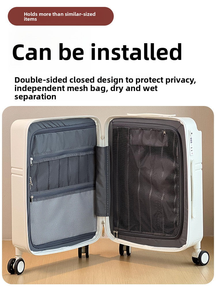Wide Pull Rod TSA Lock Travel Suitcase for Security Trips globalswanky 01
