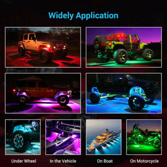 Wireless APP Control Decorative Lights for Cars and Bikes global swanky 3