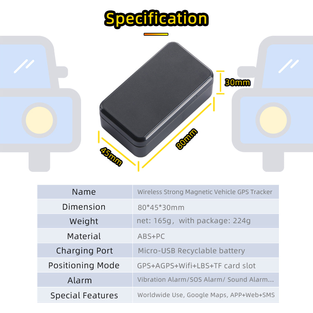 Wireless GPS Vehicle Locator for Cars Bikes & Fleet Safety Kit Global swanky 3