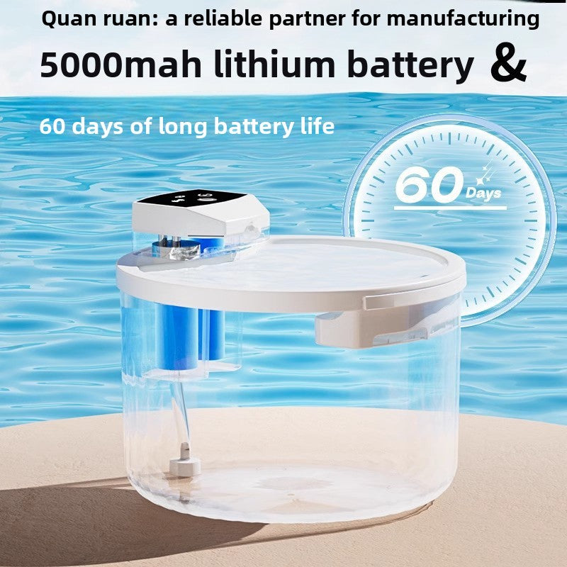 Wireless Sensor Cat Water Fountain for Fresh Pet Water Global Swanky 3