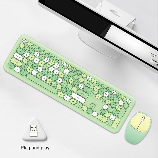 Wireless Silent Keyboard and Mouse Set with Quiet Typing Keys Global swanky 1