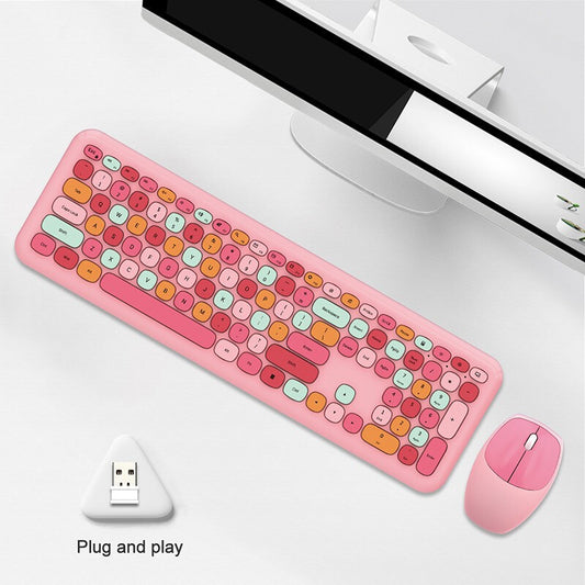 Wireless Silent Keyboard and Mouse Set with Quiet Typing Keys Global swanky 2