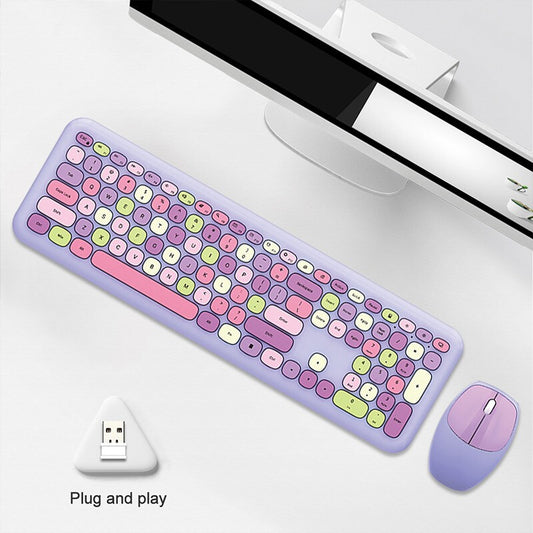 Wireless Silent Keyboard and Mouse Set with Quiet Typing Keys Global swanky 3