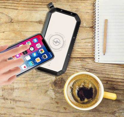 Wireless Solar Charger – Power Bank with Torch for Phones Global swanky 1