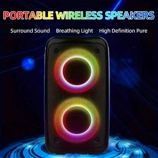 Wireless Stereo Speaker with Subwoofer – Party & Outdoor Ready global swanky 3