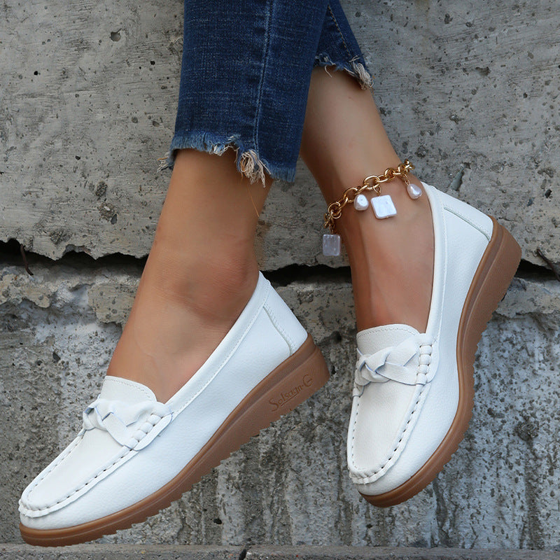 Women Flats Shoes Soft Weave Design Spring Summer Comfort Use Global swanky 1