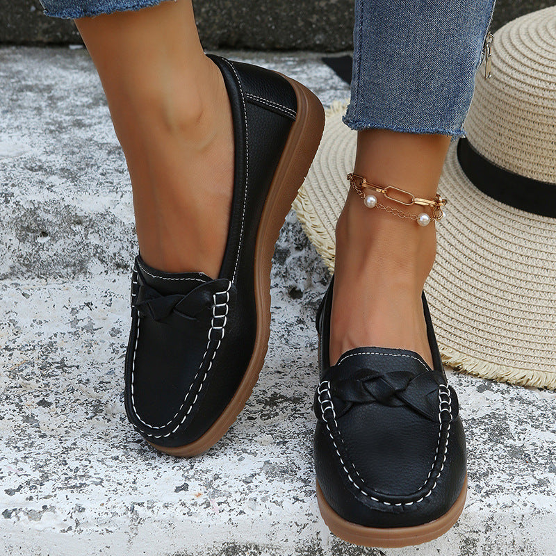Women Flats Shoes Soft Weave Design Spring Summer Comfort Use Global swanky 2