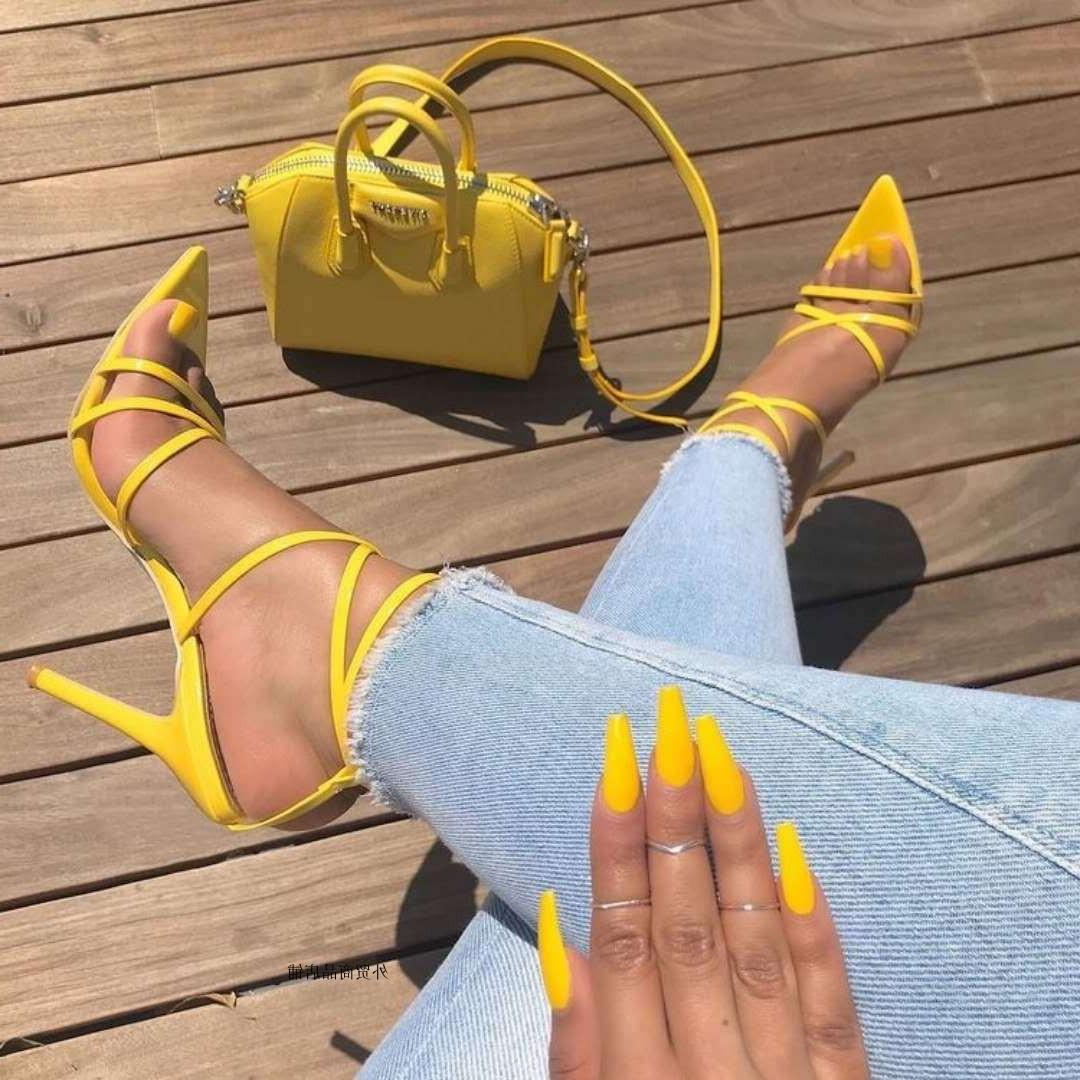 Women Heel Strap Sandals for Elegant Summer Comfort and Style Global swanky 3