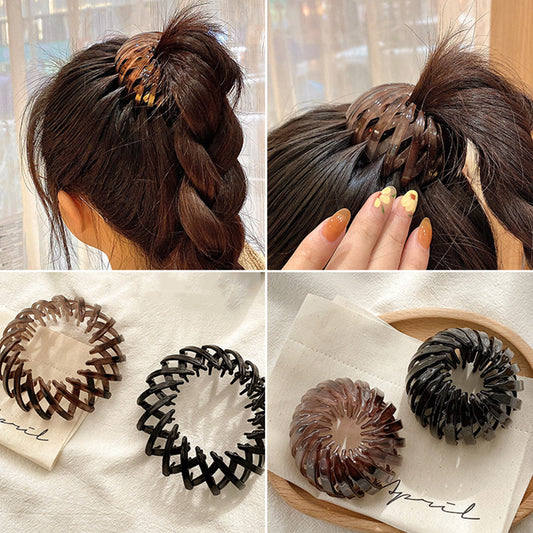 Women Hollow Hair Circle Hairpin – Secure and Stylish Ponytail   global swanky 1