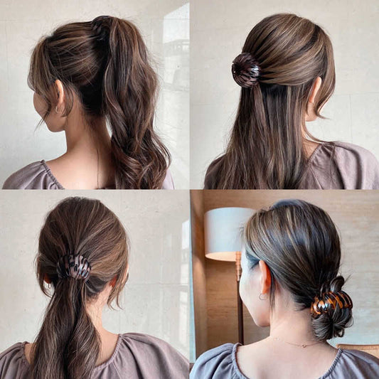 Women Hollow Hair Circle Hairpin – Secure and Stylish Ponytail   global swanky 3