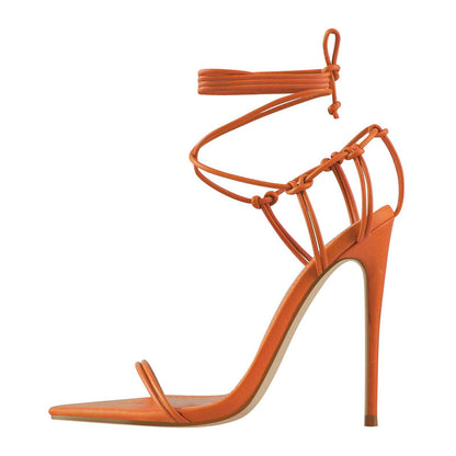 Women Pointed Toe Stiletto Sandals for Chic Evening Comfort Global swanky 2