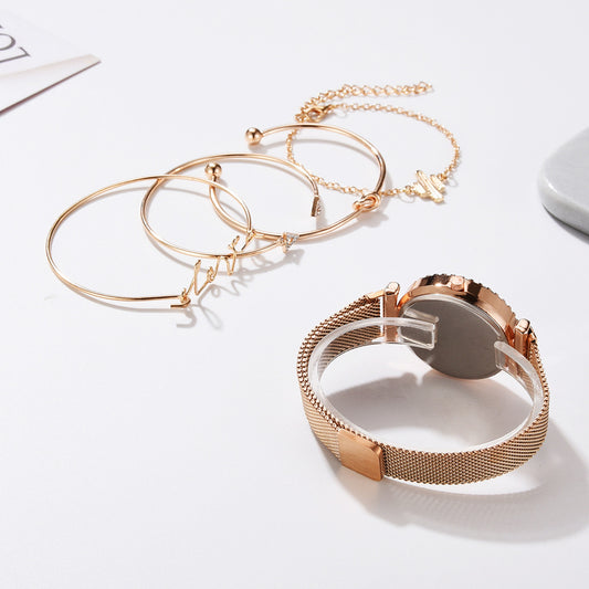 Women Watches Starry Sky Magnet Buckle Fashion Bracelet Wristwatch Roman Numeral Simple Clock Gift Global swanky 2
