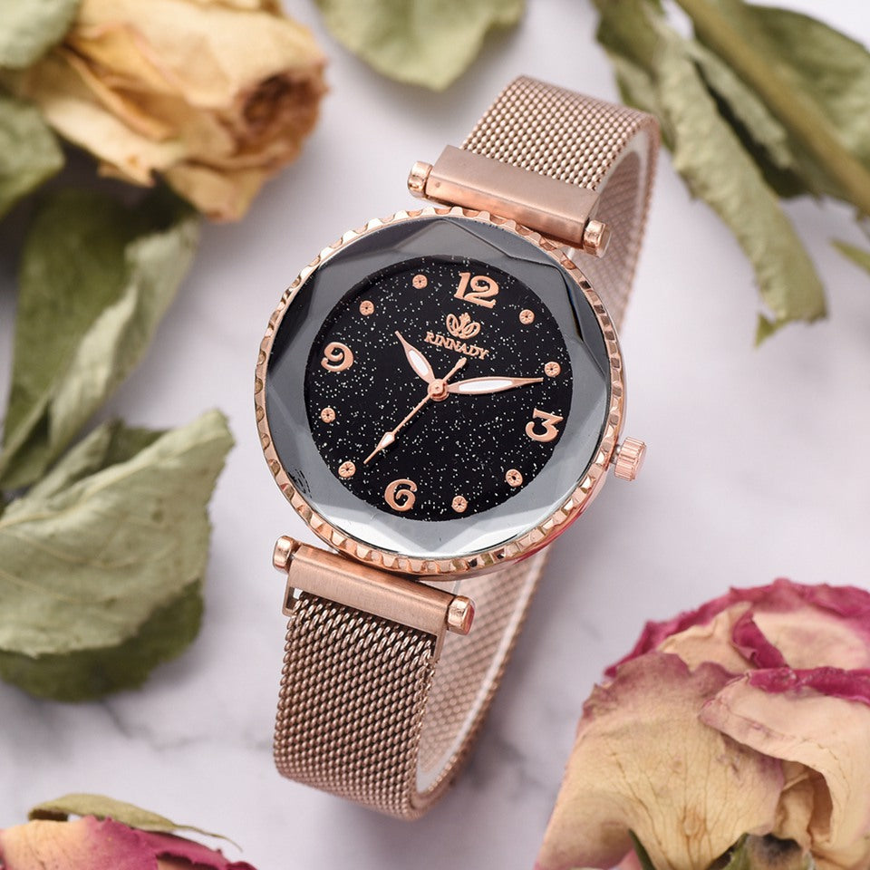 Women Watches Starry Sky Magnet Buckle Fashion Bracelet Wristwatch Roman Numeral Simple Clock Gift Global swanky 3