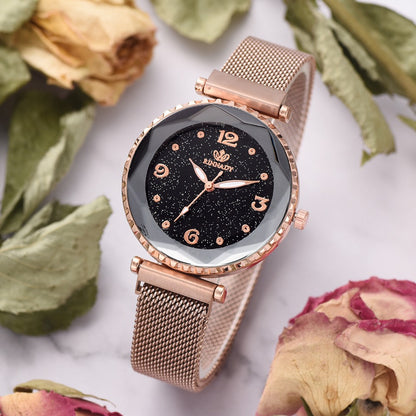 Women Watches Starry Sky Magnet Buckle Fashion Bracelet Wristwatch Roman Numeral Simple Clock Gift Global swanky 3