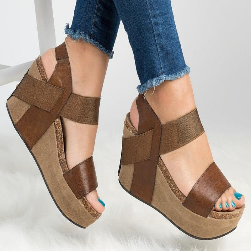 Women Wedge Sandals Stylish Daily Comfort Heel Wear Use Today Global swanky 2
