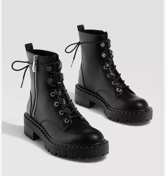 Women Winter Martin Boots Plus Velvet Thick Sole Heel Wear Global swanky 2