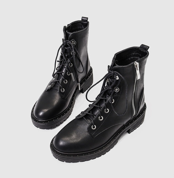 Women Winter Martin Boots Plus Velvet Thick Sole Heel Wear Global swanky 3