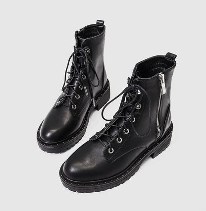 Women Winter Martin Boots Plus Velvet Thick Sole Heel Wear Global swanky 3