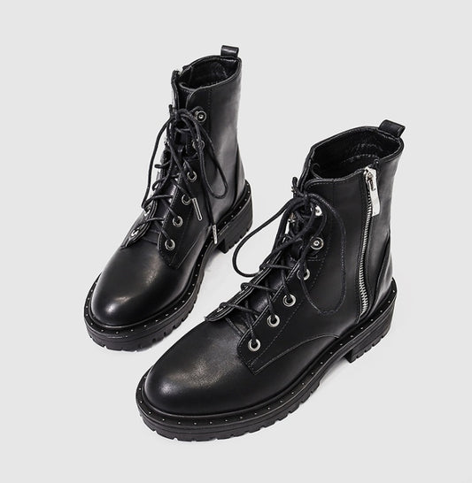 Women Winter Martin Boots Plus Velvet Thick Sole Heel Wear Global swanky 3