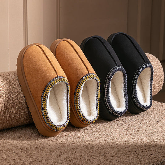 Women's Cotton Lace-Up Slippers Comfortable Daily Home Wear globalswanky 02