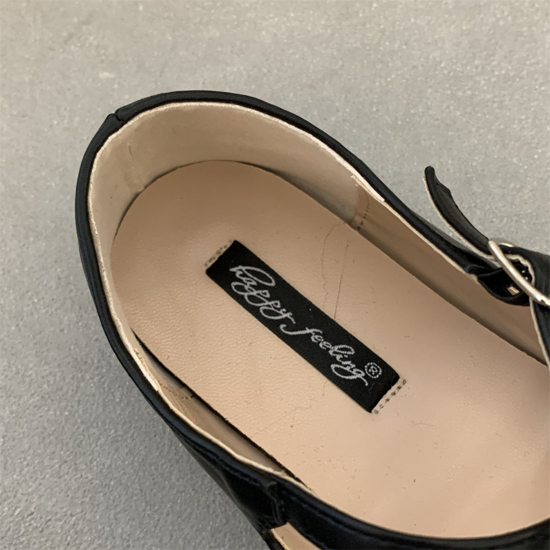 Women's Cross Buckle Flats Retro Soft Walking Shoes Daily Use Global swanky 2