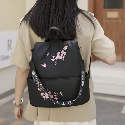 Women's Fashion Backpacks With Ethnic Embroidery Charm & Space Global swanky 1