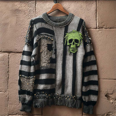  Women’s Loose Knit Sweater – Unique Autumn Winter Printed Top
global swanky 3