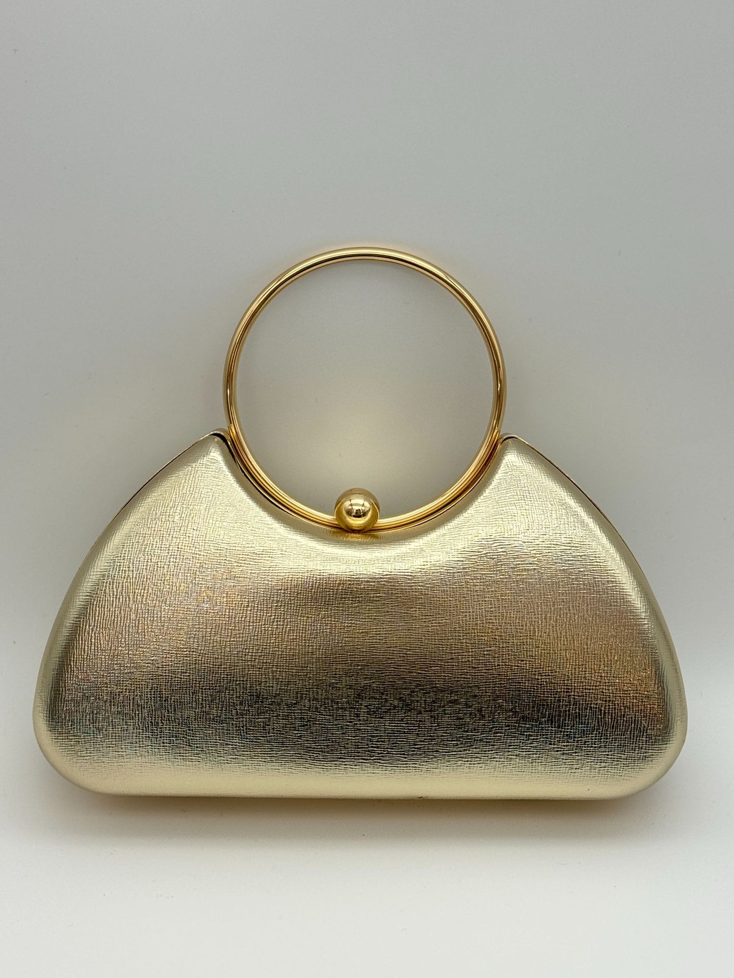 Women's Minimalist Metal Frame Evening Clutch Handbag global swanky 3