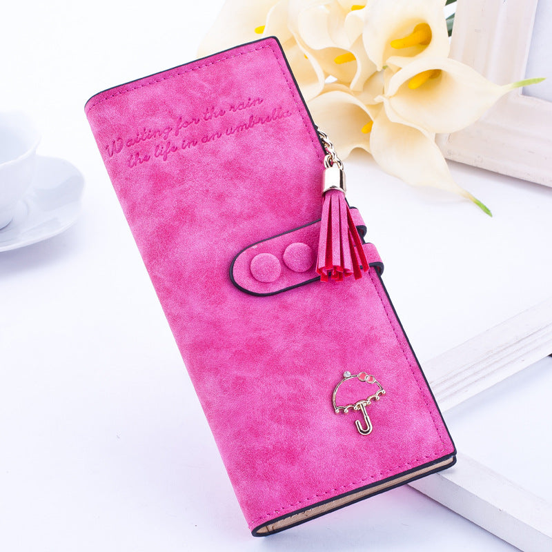 Women's Umbrella Purse Wallet With Long Zipper Storage Space Global swanky 1